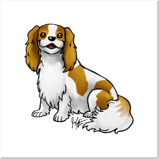 Dog - Cavalier King Charles Spaniel - Blenheim Posters and Art